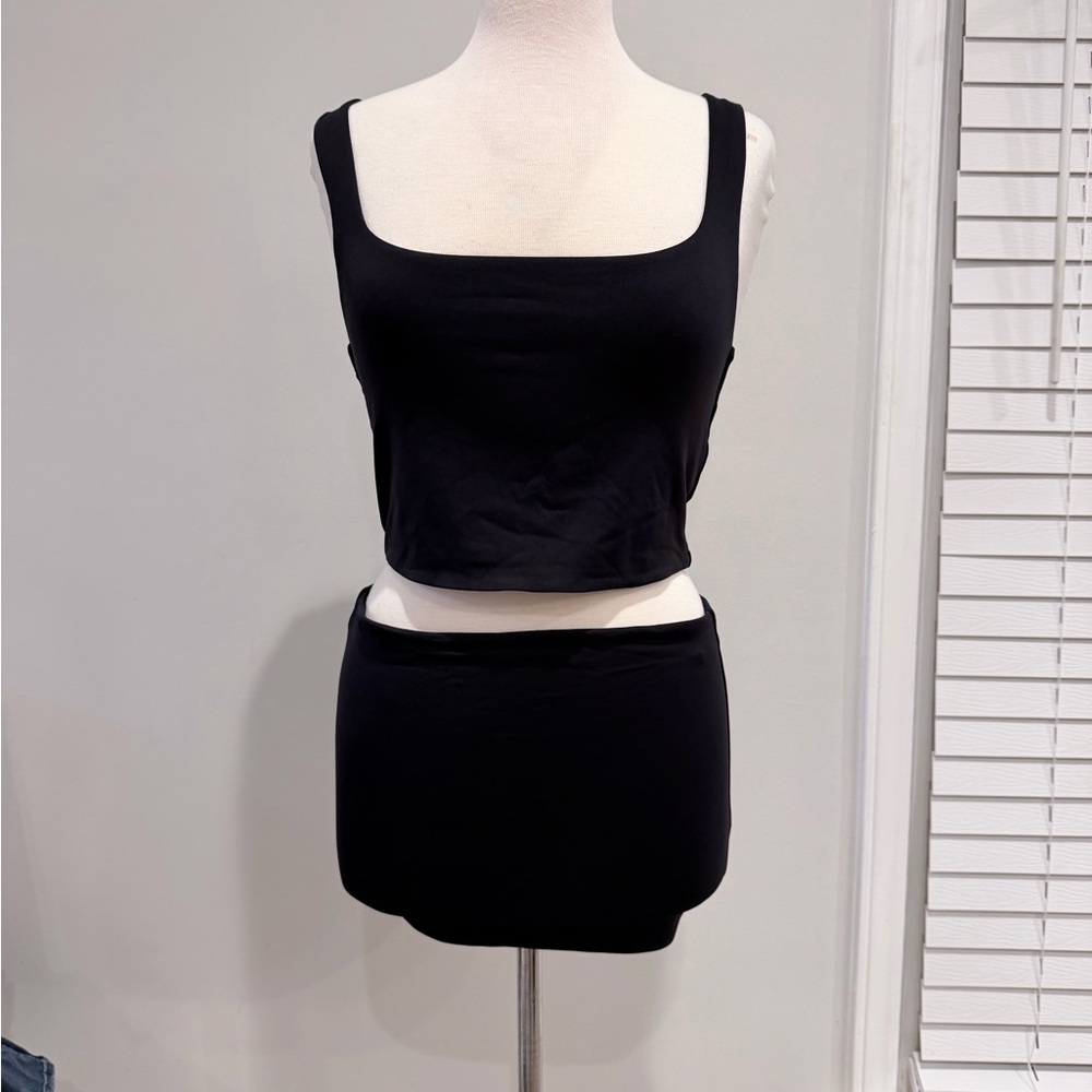 Babaton Black Top and Skirt Set